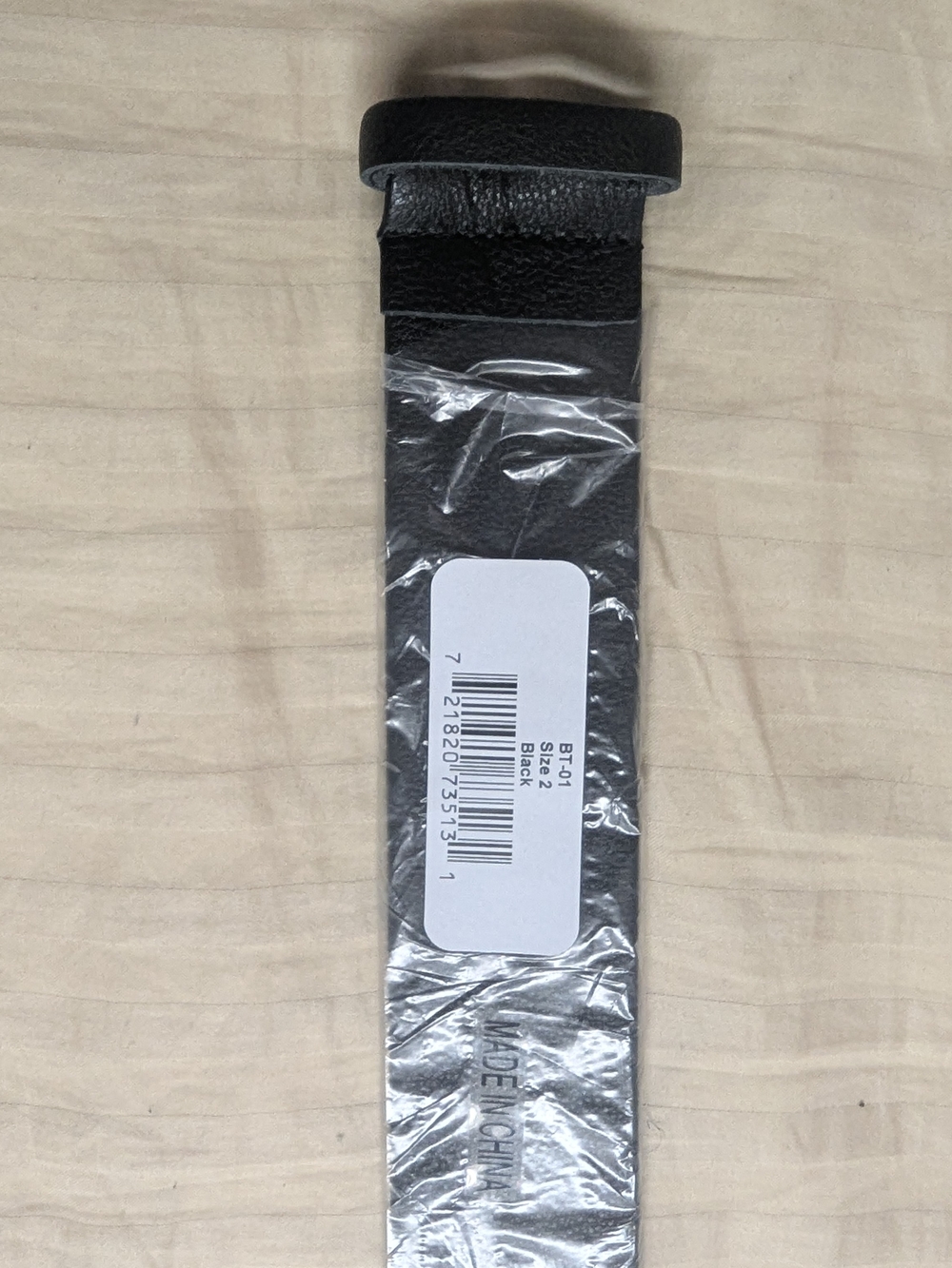 Yeezy BT-01 cow's leather belt in Black with Velcro closure